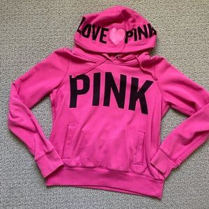 Victoria’s Secret pink hoodie (sz M).
